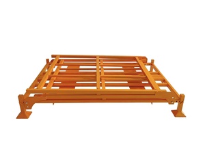 <strong>Factory</strong> Supply Industrial Logistics Foldable Stacking <strong>Rack</strong> Rolling Steel Cage Trolley Metal Shelves for Putting Cargo and <strong>Tires</strong> - Product Image 4