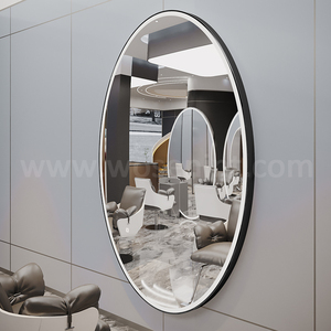 Tùy Chỉnh Lớn Hình Bầu Dục Vàng Sàn Tường Gương Kim Loại Khung Đầy Đủ Chiều Dài Cơ Thể Mặc Quần Áo Đứng Cho Phòng Tắm Trang Trí Sử Dụng - Product Image 2