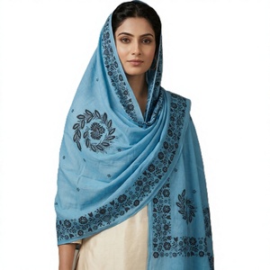 Châle en viscose à imprimé floral en dentelle pour femme, doux, léger, respirant, multifonctionnel, toutes saisons, usage quotidien, personnalisable OEM - Product Image 1