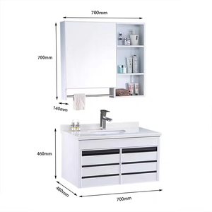 KAVED-mueble de tocador de aluminio, mueble montado en la pared, tipo espejo, lavabo de <span class=keywords><strong>baño</strong></span> - Product Image 5