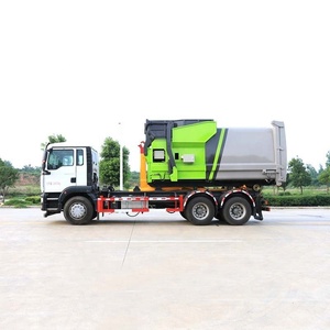 Camión de Basura SINOTRUK HOWO LHD/RHD con Gancho Elevador y Compactador Móvil Desmontable para Transferencia de Residuos - Venta Directa de Fábrica - Product Image 3