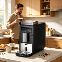 Cafetera Automática Anbolife, 15 Bares, 1350W, Espresso de Grano a Taza, Control Táctil, 2.0L, Silenciosa, OEM