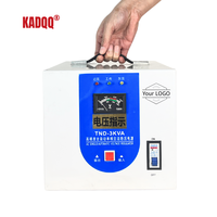 Estabilizador de Voltaje Monofásico de 5KVA con Control por Servomotor, Bobinado de Cobre, Salida de 220V, Amplio Rango de Entrada para Electrónica del Hogar y Oficina