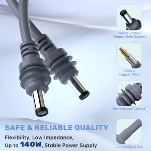 High Quality Replacement <b>Cable</b> for Mini DC <b>Power</b> <b>Cable</b> From Source Manufacturer, 18AWG DC Male to Male - Product Image 4