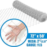 Kawat Jaring Rantai Galvanis Setelah Diproses, Bentuk Heksagonal, Anti-korosi, Tahan Lama, Pagar Luar Ruangan Australia