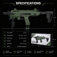 Réplica de Pistola Táctica Arctic Fox con Expulsión de Cartuchos de Dardos EVA, para Aventuras al Aire Libre, Venta al Por Mayor