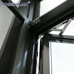 Fenêtre à battant extérieure Rogenilan Villa en aluminium à double vitrage, design grille, vitrage Low-E - Product Image 5