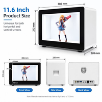 Afficheur numérique de table compact avec écran OLED transparent de 30 pouces, Full HD, tactile 10 points, pour la publicité dans les centres commerciaux et les ascenseurs