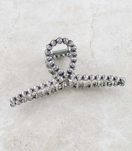 Custom 2024 <span class=keywords><strong>Western</strong></span> <span class=keywords><strong>Hair</strong></span> Clip Claw 4mm Navajo Pearl Bead <span class=keywords><strong>Clips</strong></span> para mujer regalo - Product Image 3