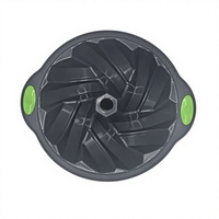 Moule à gâteau en silicone grand format sans BPA, 20 cm, moule à savarin à spirales cannelées, conforme à la norme REACH CA65, résistant à la chaleur, plaque de cuisson antiadhésive