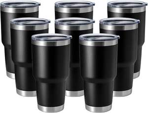 Lot de 20 gobelets isothermes en acier inoxydable à double paroi de 30 oz, mugs à café d'hiver, revêtement poudré, vente en gros - Product Image 5