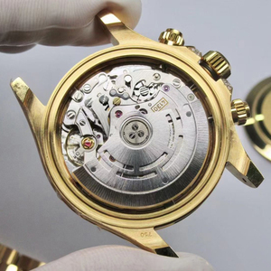 Reloj Mecánico de Lujo de Alta Gama Personalizado con Oro Real de 24K y 18K, Bisel Colorido con Diamantes de Laboratorio y Moissanita, Automático para Hombre - Product Image 5