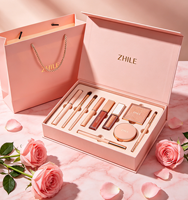 Boîte de rangement rigide magnétique haut de gamme avec insert doublé de velours pour coffrets cadeaux de soins de la peau de luxe, emballage cosmétique personnalisé de marque