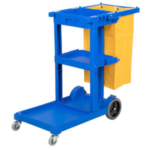 Carrello Multiuso Blu con Borsa Gialla per Lavori di Pulizia - Product Image 2