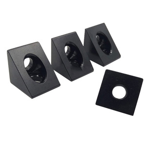 Chuangying 3D Printer Aluminum Corner <b>Bracket</b> 2020 Square Head Black Connector For 3D Printer Frame Accessories - Product Image 3
