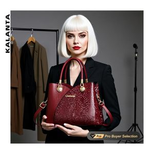 KALANTA Otoño Material grande <span class=keywords><strong>Alibaba</strong></span> Messenger Kate <span class=keywords><strong>China</strong></span> Marca Mujeres \ u0027s Tote Vintage Commuter Tote - Product Image 1