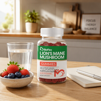 Gummies aux champignons Lion's Mane saveur myrtille et fraise 500mg par gomme 60 unités Végétaliennes pour adultes
