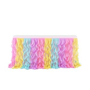 ผ้าคลุมโต๊ะสีขาวขนาด 6 ฟุต สำหรับตกแต่งงานวันเกิดเด็ก - Product Image 3