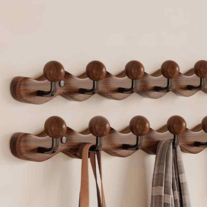 Gancho de ropa de madera maciza caliente para puerta de <span class=keywords><strong>entrada</strong></span>, colgador de ropa colgante detrás de la puerta de <span class=keywords><strong>entrada</strong></span>, ropa creativa, sombrero, gancho Wallart - Product Image 2