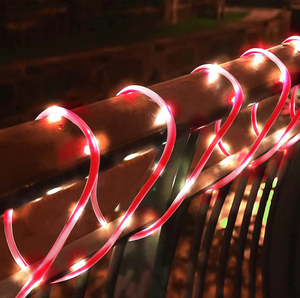 Lampes solaires en forme de <span class=keywords><strong>tube</strong></span> de couleur bonbon, imperméables pour l'<span class=keywords><strong>extérieur</strong></span>, jardin, patio, clôture, éclairage décoratif pour les fêtes et les festivals - Product Image 6