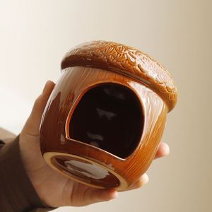 Maison igloo en céramique écologique Golden Bear Special pour hamsters avec contrôle de la température et refroidissement estival pour cochons d'Inde - Product Image 4