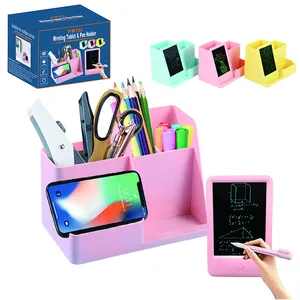 Multi-Function 3 in 1 Writing Tablet with Pen Holder and Phone Stand Table top Organizer for Home Office