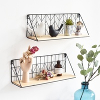 Étagère murale créative en métal de style nordique pour jouets, décoration de la maison et du dortoir, étagère simple, cloison décorative