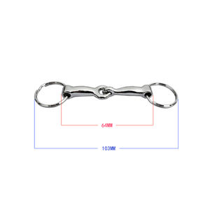 Porte-clés mors de cheval, porte-clés en alliage de zinc avec placage. Avec anneau en O. K008 - Product Image 5