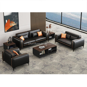 Muebles de Oficina de Alta Calidad, Sofá de Oficina Moderno y Cómodo, Sofá Seccional Personalizado, Sofá de Oficina de Cuero - Product Image 2