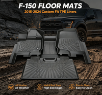 Tapis de sol 3D sur mesure de luxe toutes saisons en TPE de 3,3 mm d'épaisseur, inodores, flexibles, résistants à l'usure, avec base antidérapante, ensemble complet moulé pour