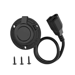 กล่องเต้ารับไฟฟ้ากระแสสลับ 20A 125V พร้อมฝาครอบกันน้ำสำหรับระบบไฟฟ้า RV - Product Image 4