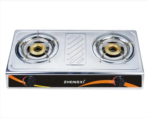 เตาแก๊สกลางแจ้งไฟฟ้า JZ-RS238 สำหรับใช้ในบ้าน ใช้ได้ทั้งแก๊ส LPG/NG หัวเตาคู่ จุดติดอัตโนมัติ แผงสแตนเลส - Product Image 1