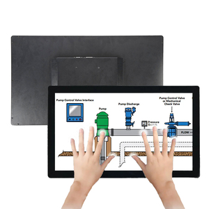 Moniteur à écran tactile capacitif de qualité industrielle intégré à lunette étroite de 15.6 pouces avec VGA <span class=keywords><strong>HDMI</strong></span> <span class=keywords><strong>DVI</strong></span> - Product Image 1