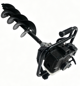 Tarière de jardin industrielle robuste à essence 2 temps, portative, 52 cm³, 1600 W, avec lame métallique de 150 mm - Product Image 1