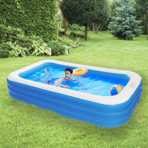 <span class=keywords><strong>Piscine</strong></span> <span class=keywords><strong>gonflable</strong></span> rectangulaire en PVC de 10x6 <span class=keywords><strong>pieds</strong></span> pour la famille, idéale pour le jardin et l'extérieur - Product Image 4