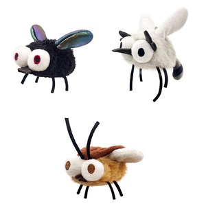 Jouet électrique pour chat en forme d'insecte volant simulé (mouche, moustique, <span class=keywords><strong>cafard</strong></span>), baguette de chat en peluche, auto-<span class=keywords><strong>jeu</strong></span> automatique, anti-ennui - Product Image 1