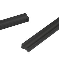 Poignée latérale concave lisse en alliage d'aluminium, style minimaliste moderne, pour armoire de chambre, meuble de cuisine et tiroirs