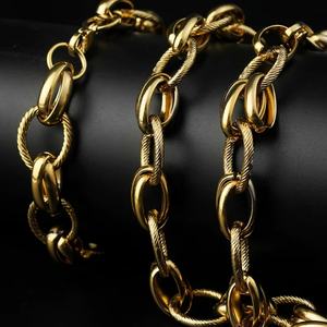 Fábrica de Joyería OEM, Pulseras de Estilo Europeo y Americano para Mujeres y Hombres, Joyería de Moda de Acero Inoxidable con Doble Círculo - Product Image 5