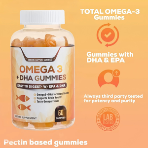 Gummies d'huile de poisson <span class=keywords><strong>DHA</strong></span> à marque privée, très demandées pour le commerce transfrontalier, 60 capsules - Product Image 4