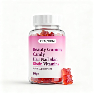 Bonbons Gommeux Beauté OEM/ODM : Collagène, Biotine <span class=keywords><strong>et</strong></span> Vitamines pour <span class=keywords><strong>Cheveux</strong></span>, Ongles <span class=keywords><strong>et</strong></span> Peau – Complément Adulte (Ne convient pas aux nouveau-nés) - Product Image 1