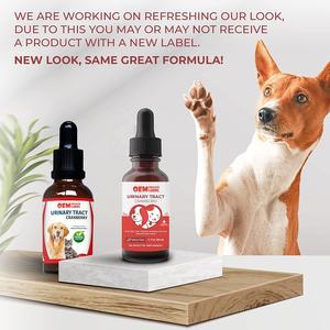 Suplemento con etiqueta personalizada para gatos y perros, suplemento de Cranberry con vitamina para perros, gotas para el trazo urinario, vejiga de piedras, incontinencia de perros - Product Image 2