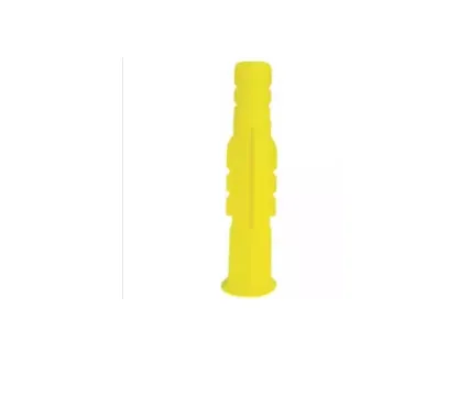 Rocket tassello 8*50 vendita calda tassello di plastica di vendita calda ancora di colore giallo tassello di ancoraggio