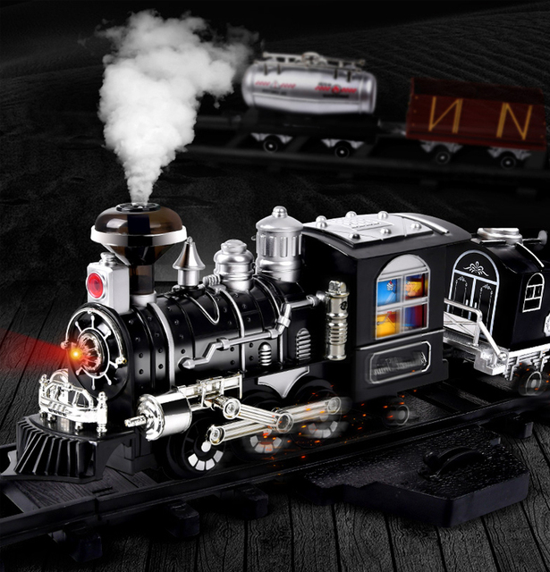 Toy Train Steam Locomotives for 2021 Steam Electric Train Toy With Smoke