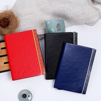 Carnet en cuir doublé à bordure florale dorée avec sangle élastique fine A5 B5 B6, couverture souple en PU avec motif doré sur le bord