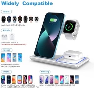 Đế Sạc Không Dây Gấp Gọn X455 Bộ Sạc Không Dây 3 Trong 1 Tốc Độ Nhanh 15W Cho iPhone Apple Watch Đế Sạc - Product Image 5