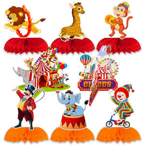 Cirque <span class=keywords><strong>carnaval</strong></span> thème fête nid d'abeille centres <span class=keywords><strong>de</strong></span> <span class=keywords><strong>table</strong></span> animaux décoration <span class=keywords><strong>de</strong></span> <span class=keywords><strong>Table</strong></span> pour anniversaire bébé douche fête fournitures - Product Image 1