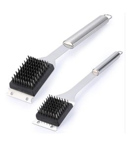 2 Pack Stainless Steel <b>BBQ</b> Grill Cleaning Brush & Scraper with Non-Stick Heat Resistance for Outdoor Use Premium Quality Tools - Product Image 1