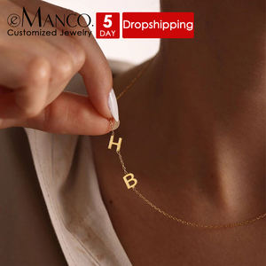 EManco Collana Personalizzata con Iniziali in Acciaio Inossidabile 2026, Collana con Nome Personalizzato per Donna, Gioielli Raffinati - Product Image 5