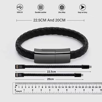 Pengisi daya ponsel portabel, kabel Data gelang USB pengisi daya ponsel cepat, sinkronisasi Data USB mikro USB Tipe C 2025 dapat dipakai kreatif