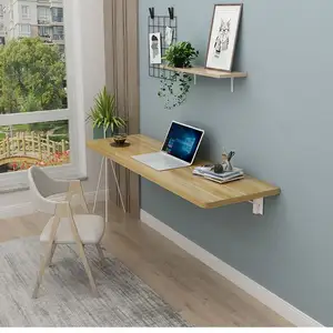 Wallshelfie-Étagère murale en bois pour dortoir et collège, plateau de rangement et rangement pour table